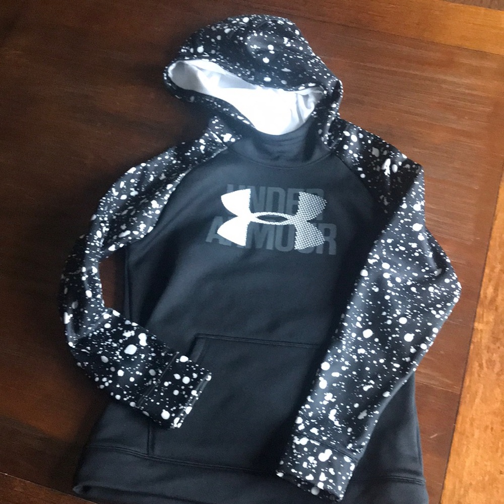 Under armour, youth hoodie, splatter